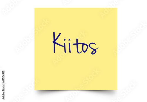 kiitos finnisch post it