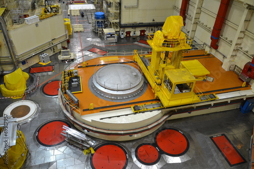 Nuclear reactor hall in a power plant photo