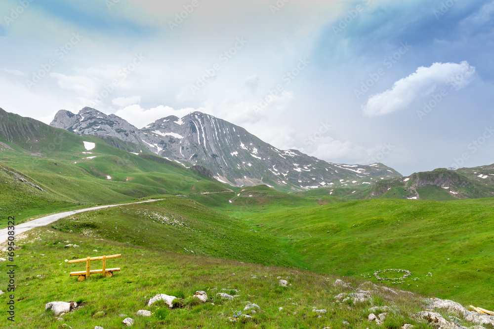 Mountain and green landscape of Montenegro