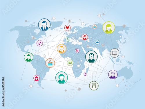 sharing and social network on the Internet