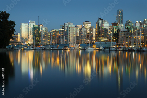 Coal Harbor, Evening Twilight, Vancouver
