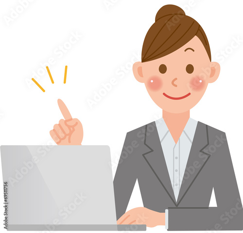 office worker　PC　ポイント　