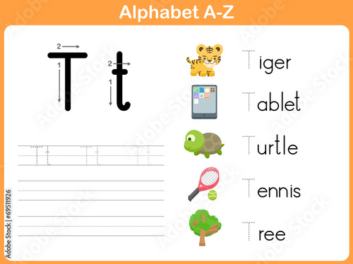 Alphabet Tracing Worksheet: Writng A-Z