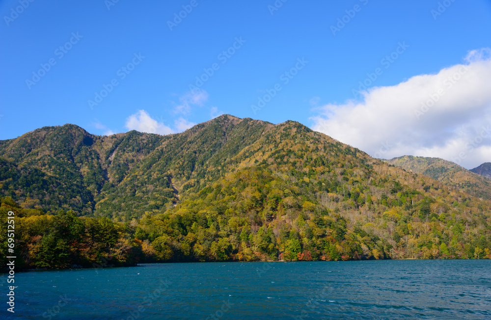 Lake Yunoko in Autumn, in Nikko, Japan Lake Yunoko in Autumn, in Nikko, Japan