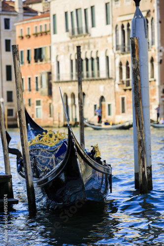 Venice, Italy - Gondola and historic tenements © Gorilla