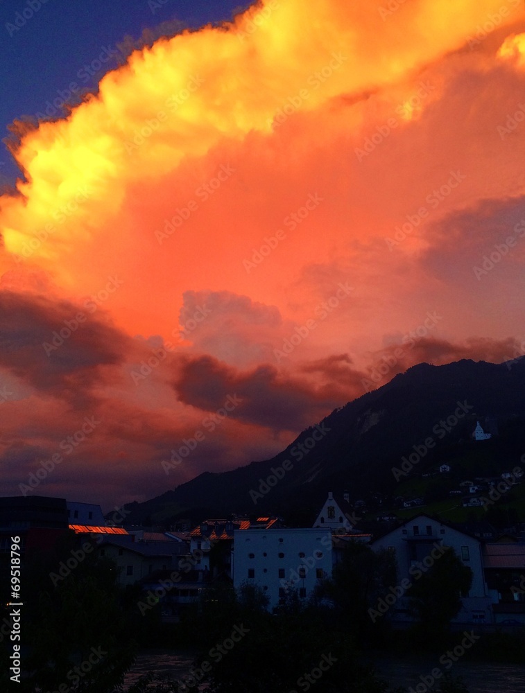 Schwaz Tirol Gewitter