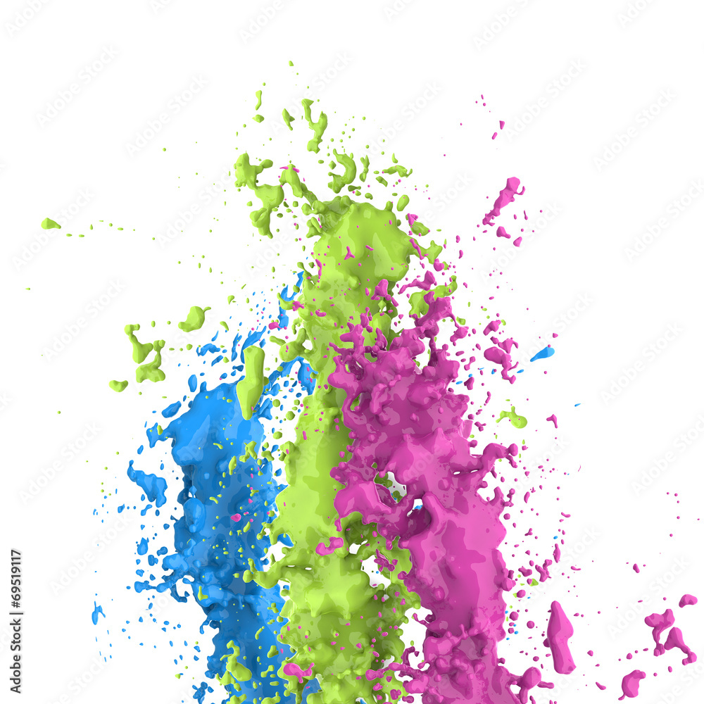 Colorful splash - obrazy, fototapety, plakaty 