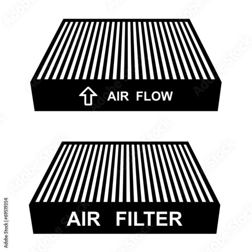 vector air filter symbols