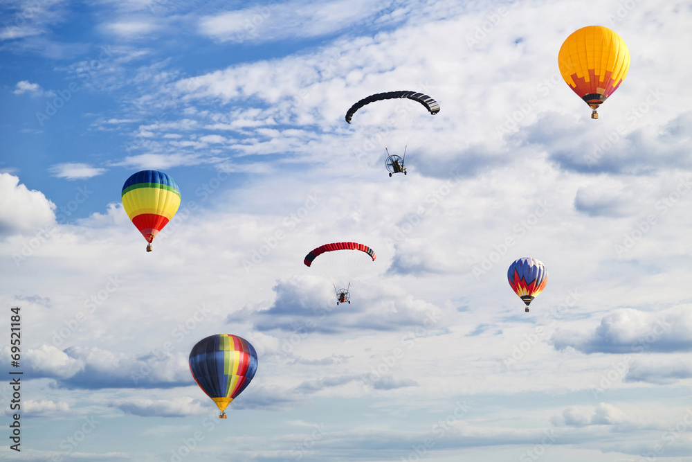 Flying in the blue sky Flying in the blue sky