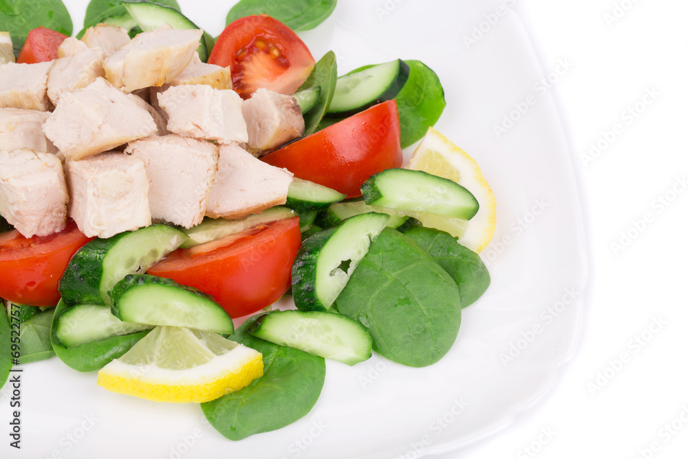 Close up of chicken salad. Close up of chicken salad.