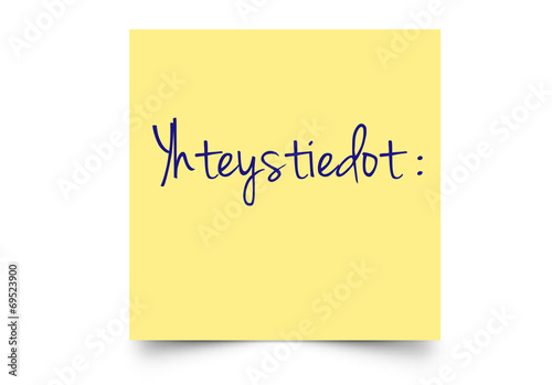 yhteystiedot finnisch post it
