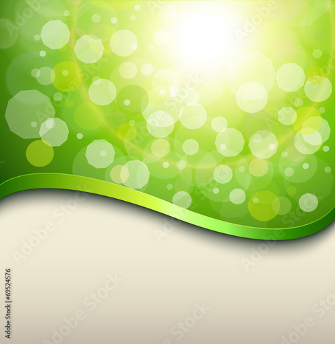 Sunny green background
