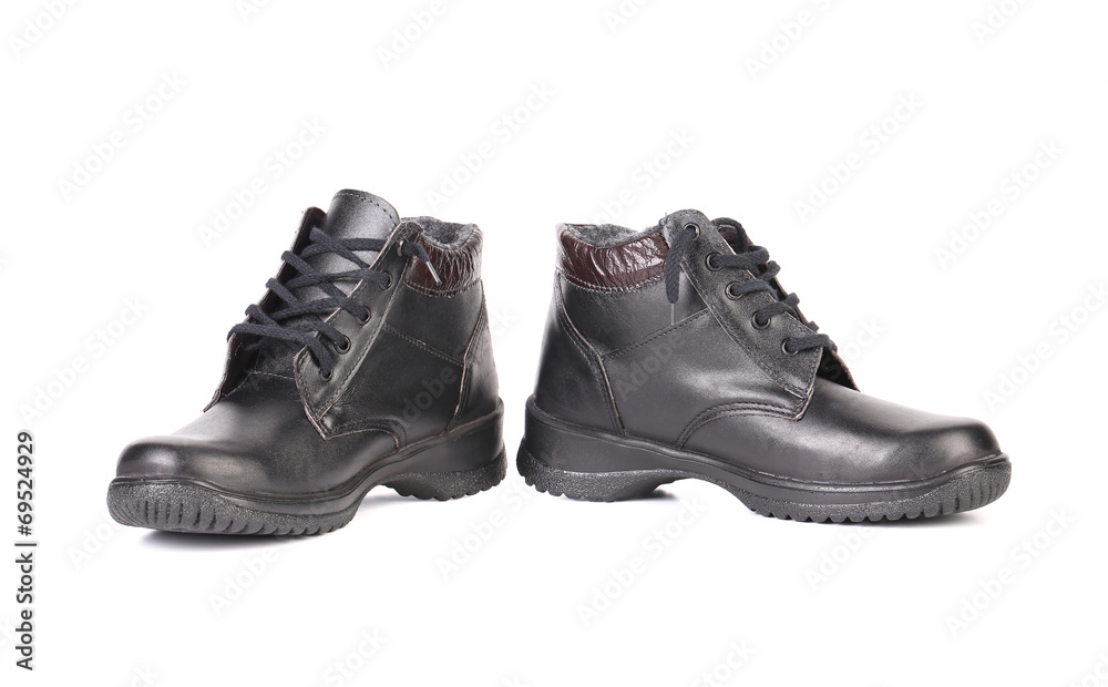 Pair of working boots. Pair of working boots.