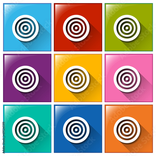 Icons with target boards