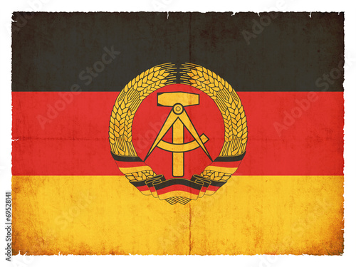 Vászonkép Grunge-Flagge Deutsche Demokratische Republik (DDR)
