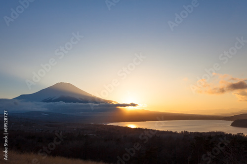 富士山と山中湖