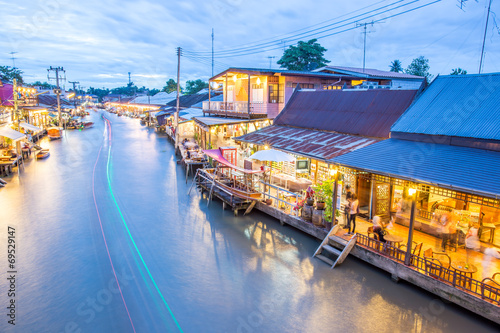 Photography Floting market, Thailand