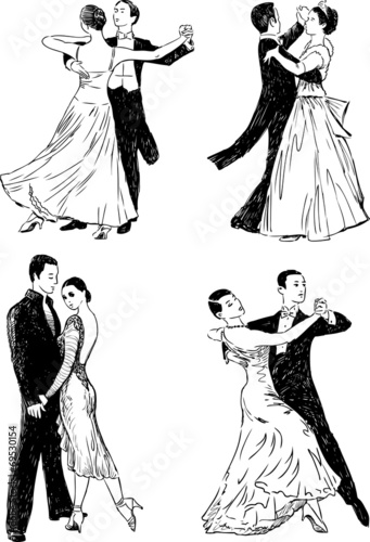Obraz na plátně ballroom dances