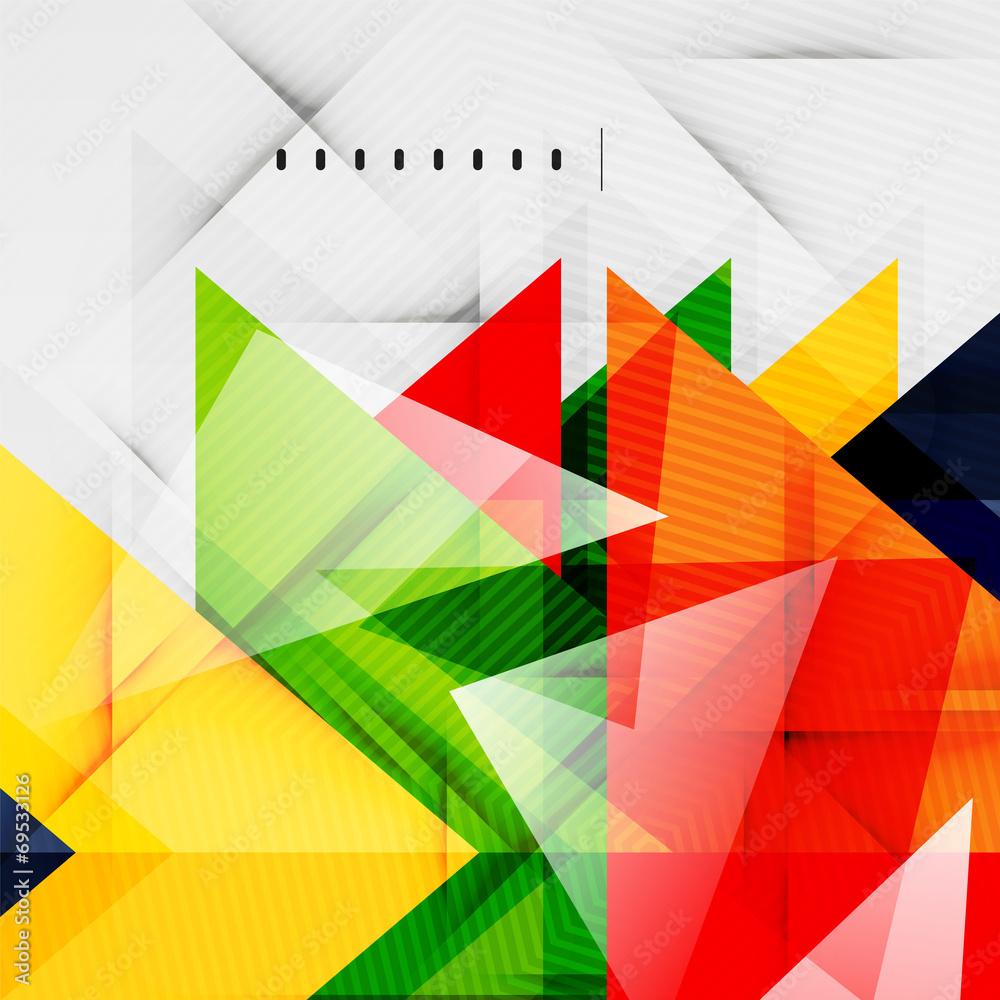 Modern glossy triangles business layout Modern glossy triangles business layout