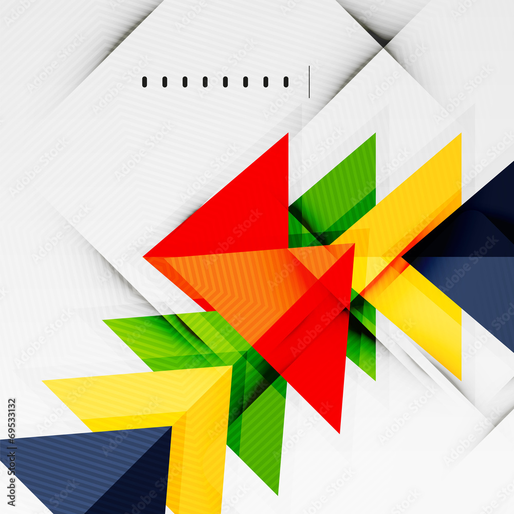 Modern glossy triangles business layout Modern glossy triangles business layout