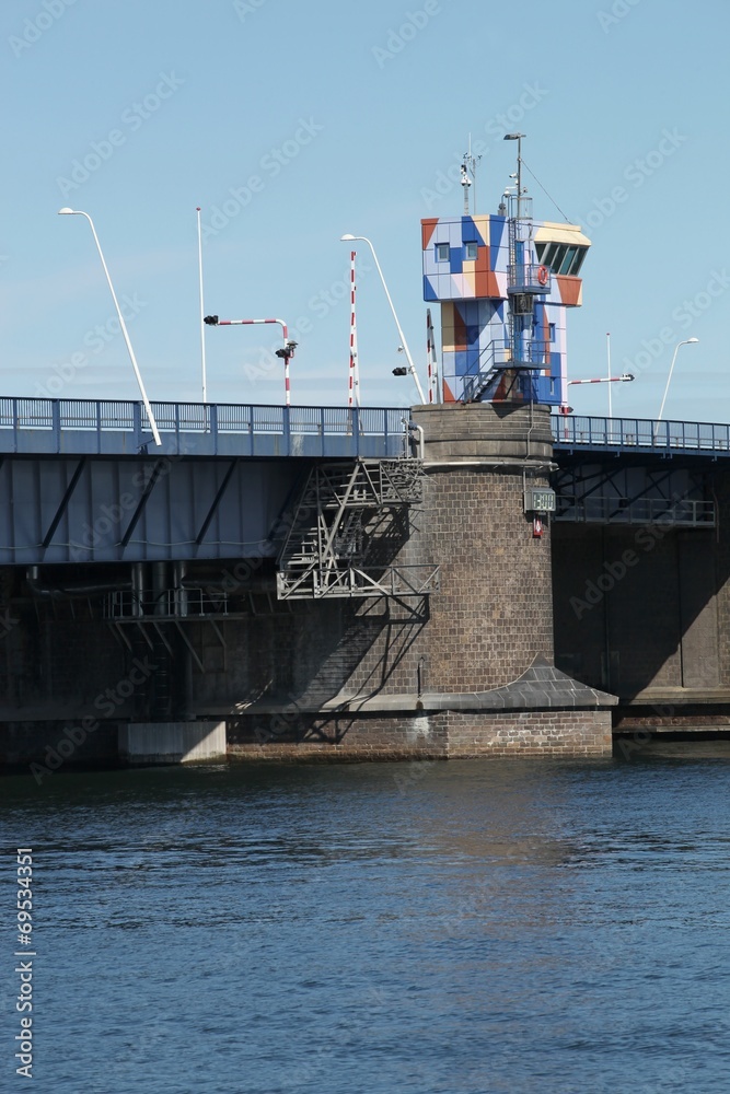The bridge of Aalborg in Denmark