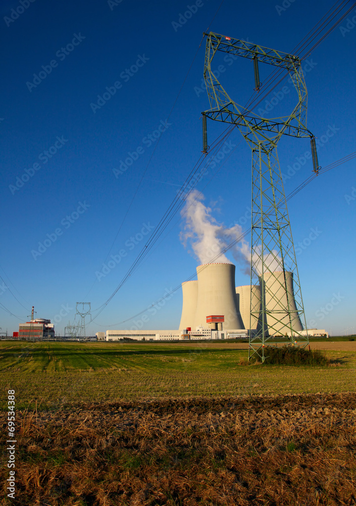 Nuclear power plant Temelin in Czech Republic Europe