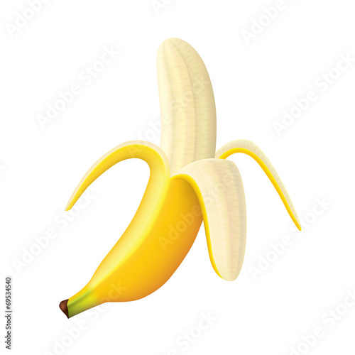 Ripe banana vector illustration