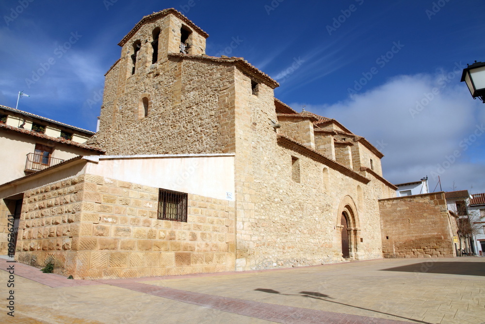 Parish church,  Olocau del Rey village, Spain