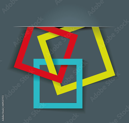 Abstract background with color frames