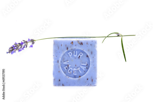 Body care.Lavender Vegetal soap. Alternative therapy. photo