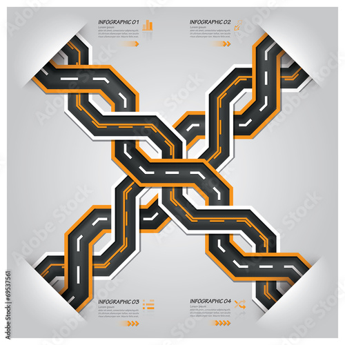 Road And Street Traffic Sign Business Infographic
