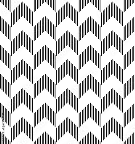 Black and white geometric seamless pattern