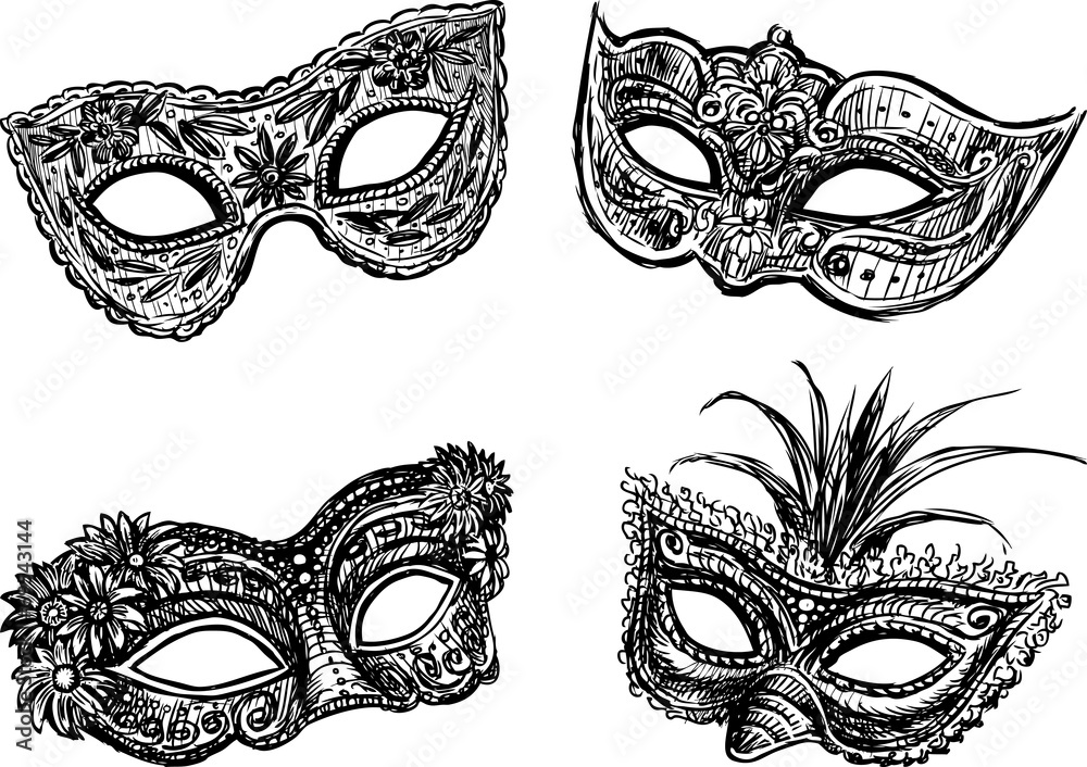 Obraz premium masquerade masks