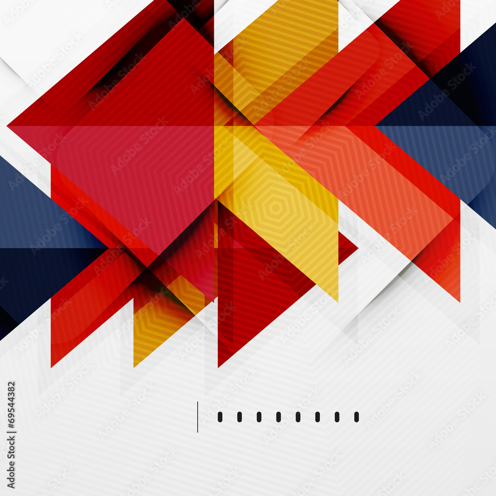 Modern glossy triangles business layout Modern glossy triangles business layout