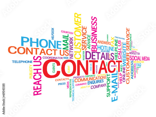 "CONTACT" Tag Cloud (phone us customer service details hotline)
