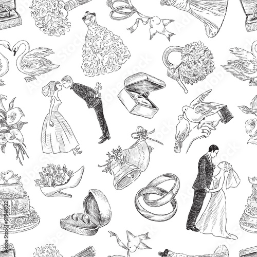 pattern of the wedding symbols