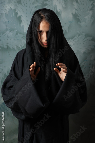 Slika na platnu scary nun in a cape