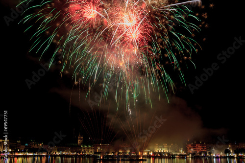 Photography Hamburg Alster Jungfernstieg Feuerwerk 2014