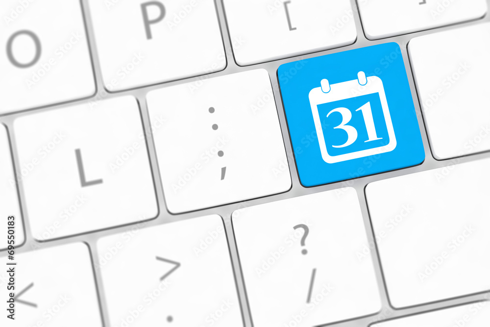 Calendar Icon on Computer Keyboard Calendar Icon on Computer Keyboard