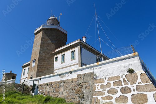 Famous lighthouse at Cape Finisterre, Galicia, Spain