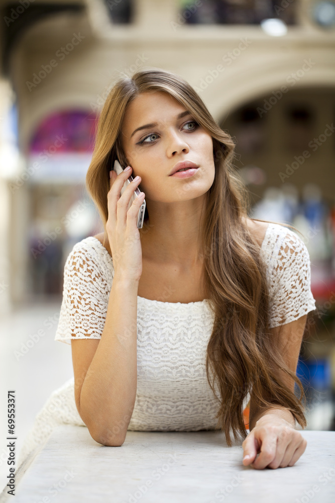 Portrait of a beautiful young lady out shopping