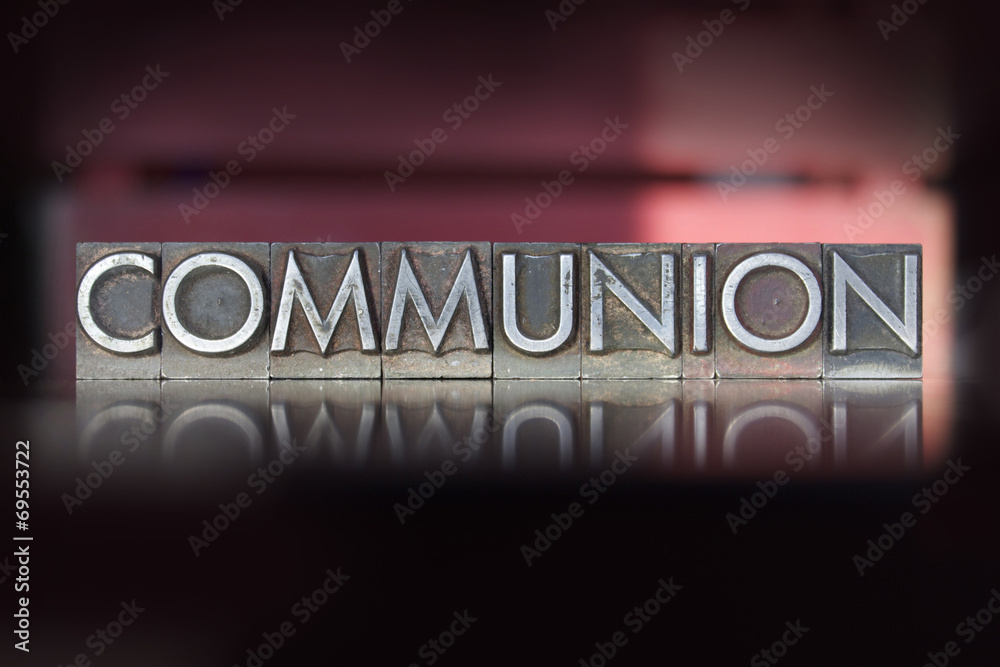 Obraz premium Communion Letterpress