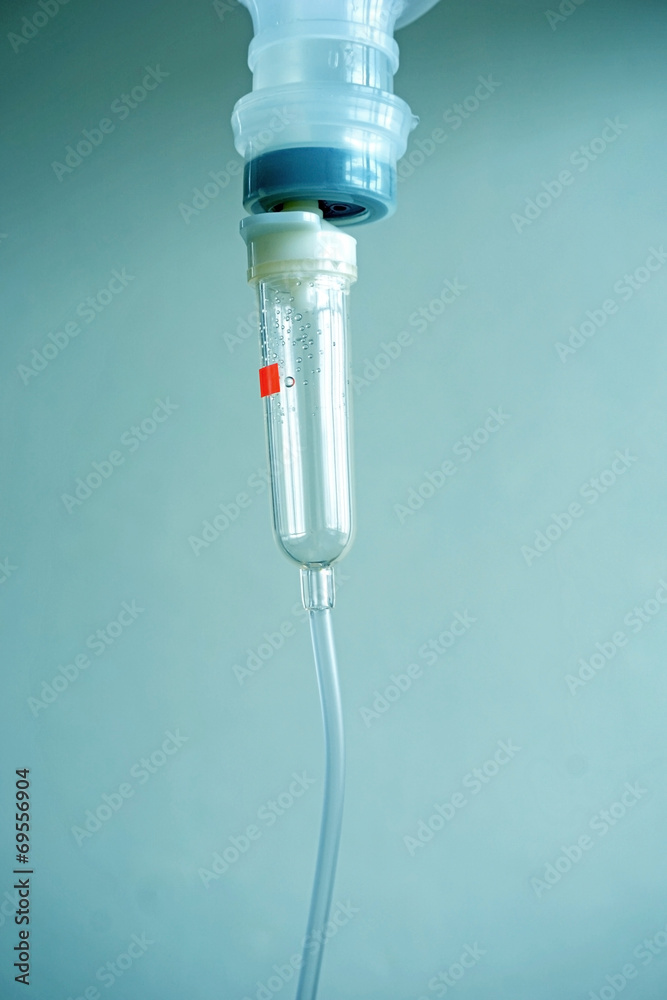 saline solution in vignette style saline solution in vignette style