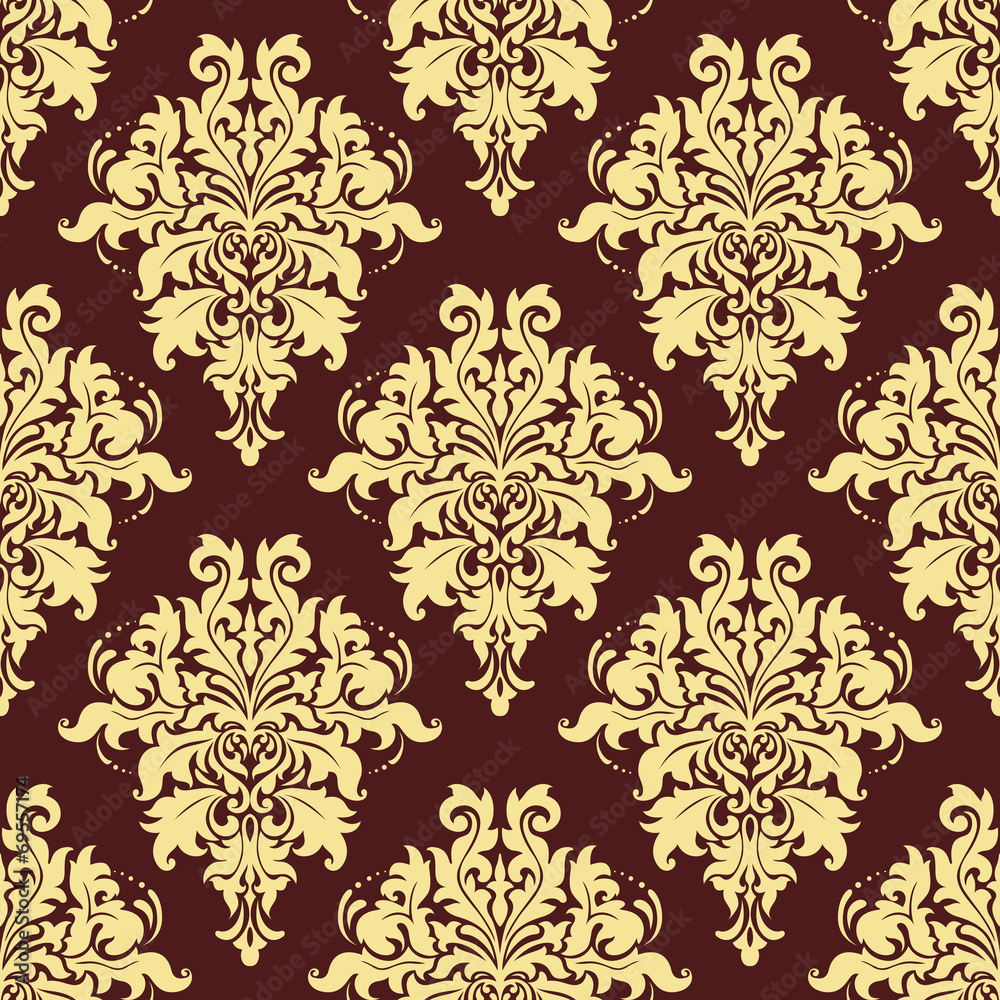Retro yellow seamless pattern Retro yellow seamless pattern