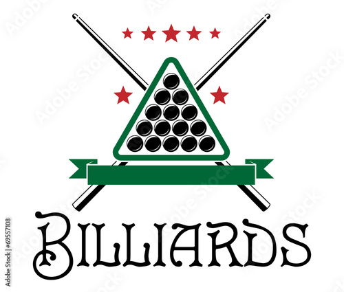Billiards club emblem