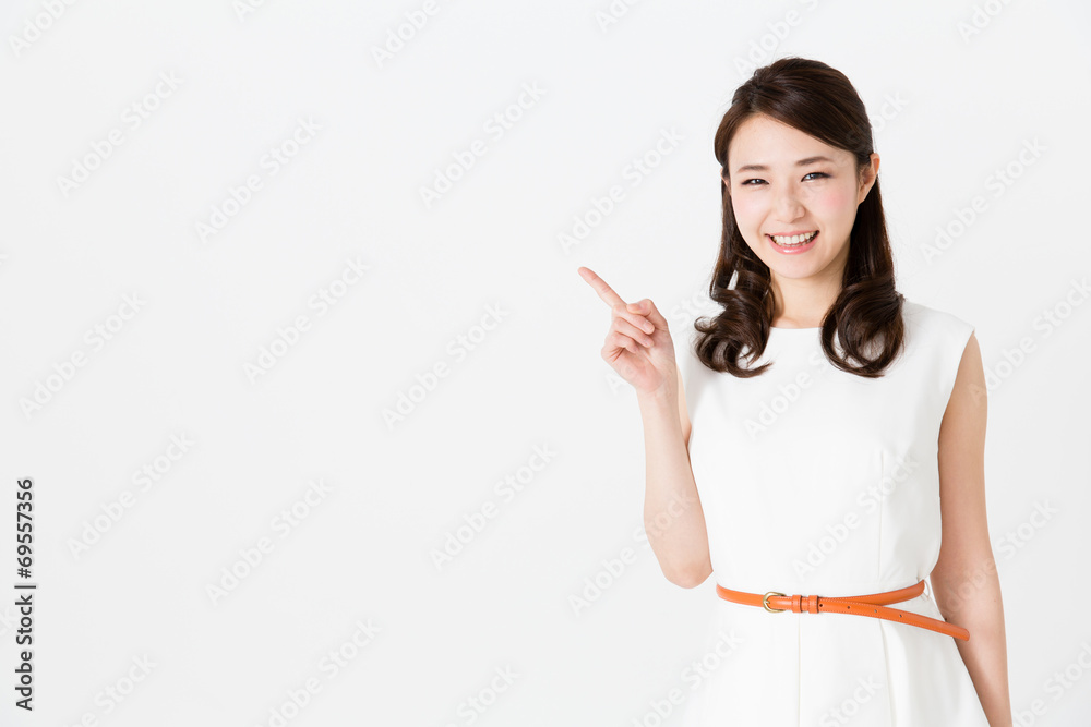 asian businesswoman on white background asian businesswoman on white background