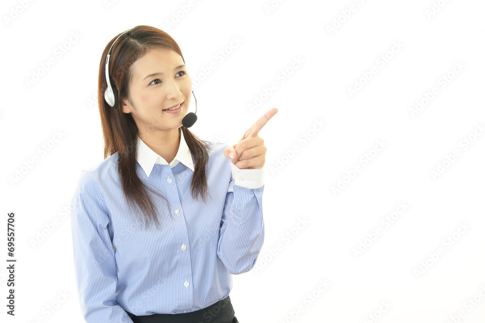 笑顔のオペレーター 笑顔のオペレーター