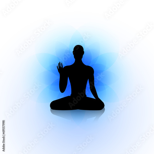 Yoga silhouette