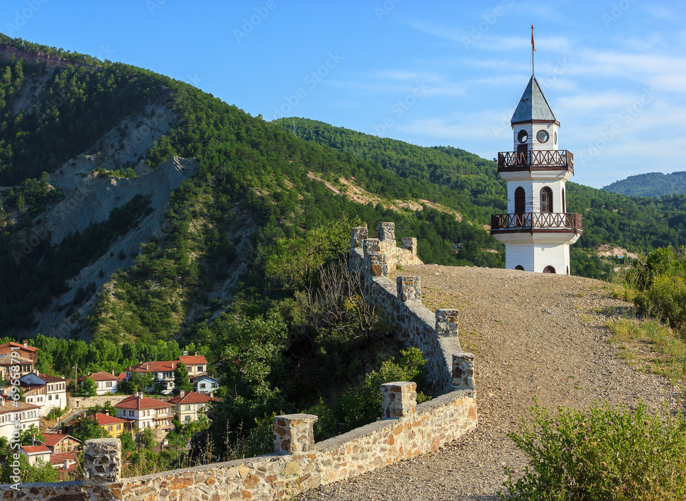 Amazing view of tower in Goynuk town, Bolu