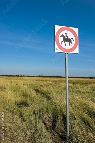 Achtung Pferde Schild